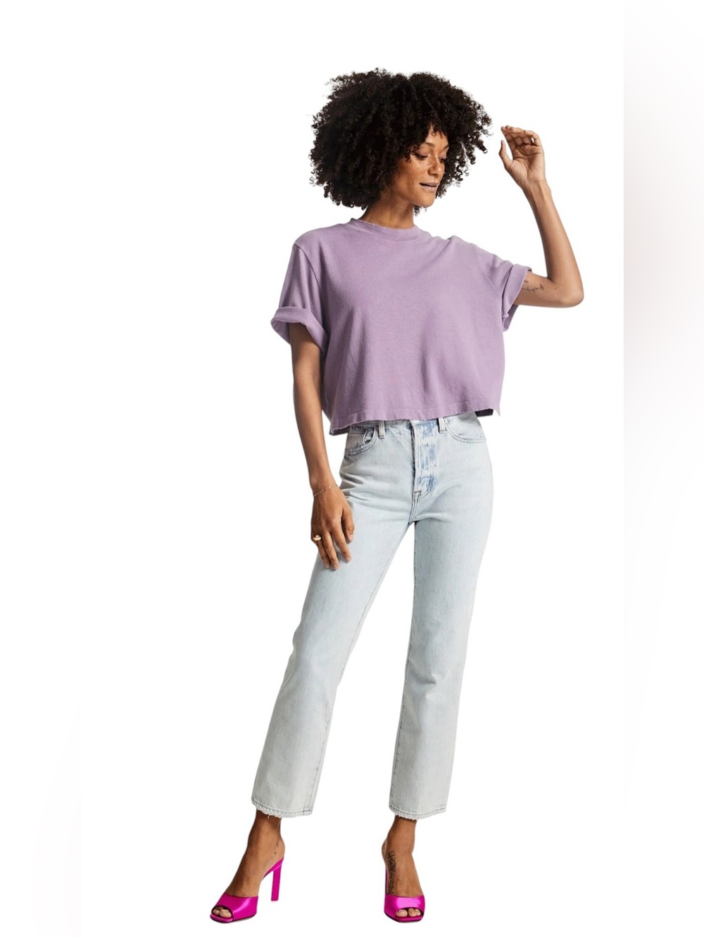 PISTOLA Charlie High Rise Straight Jeans in rennie Wash